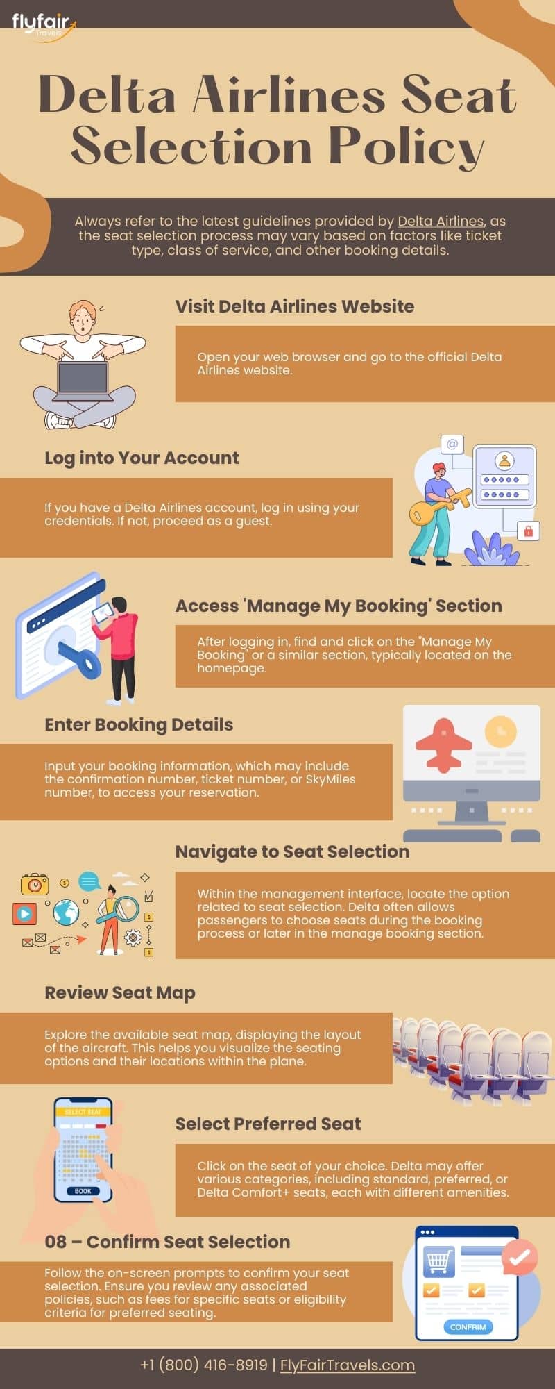 Delta airlines seat selections policy